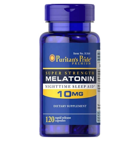 Melatonina 10mg, 120 Cápsulas, Super Strength, Puritan's Pride