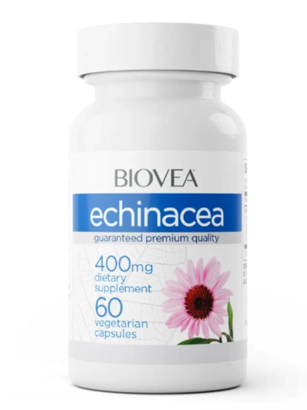 Echinacea 400g, 60 Cápsulas, Biovea | Vitaminas Brasil