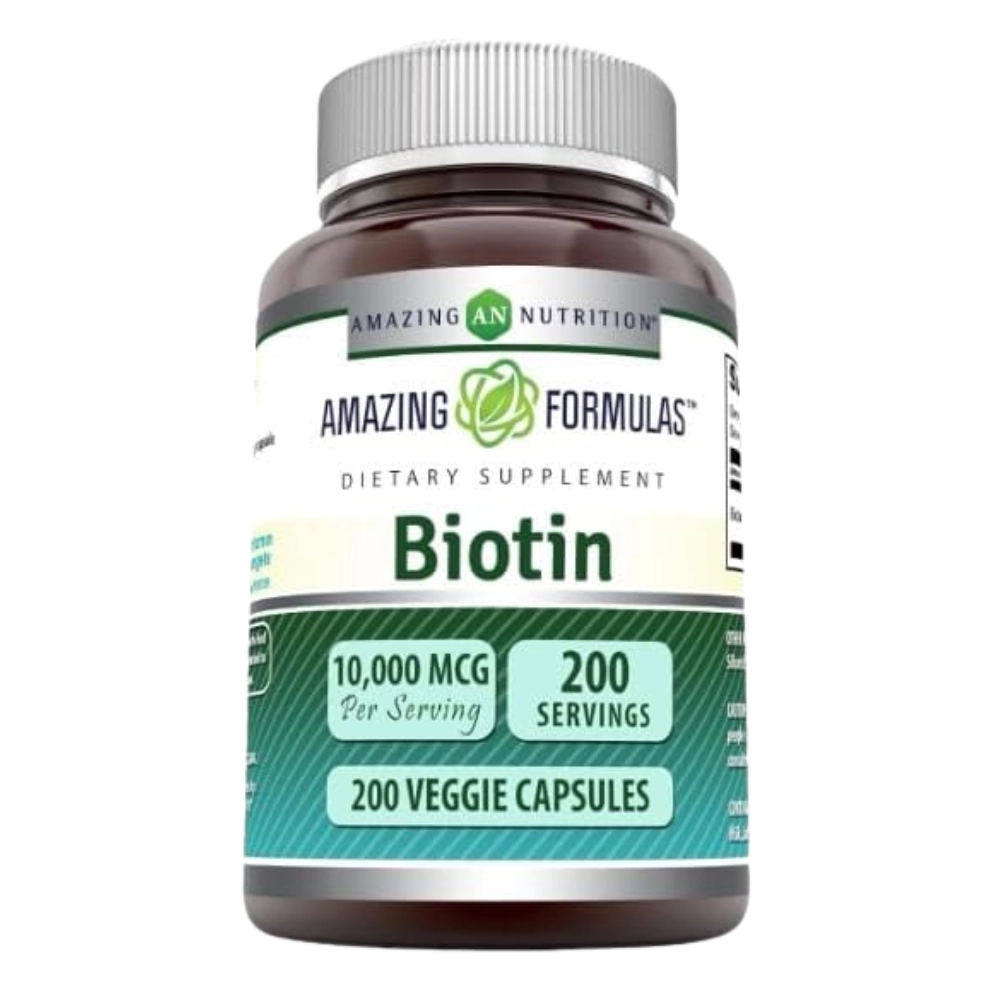 Biotina 10,000mg, 250 Cápsulas, Amazing Formulas