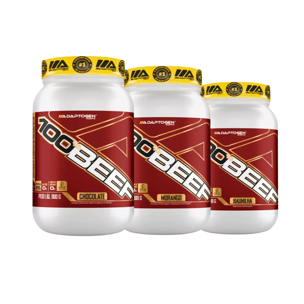 100% Beef, Sabores, 900g, Adaptogen