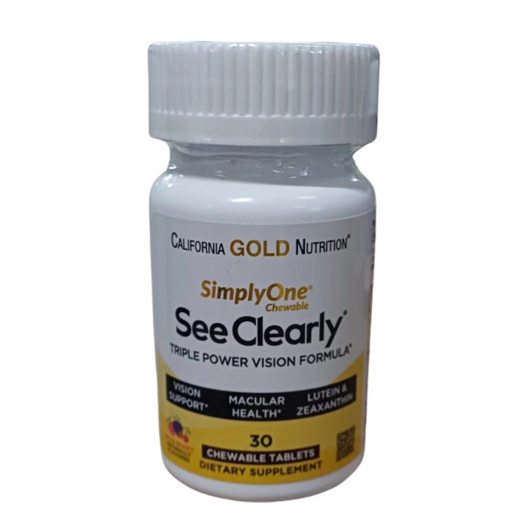 Sea Clear Triple Power Vision, 30 Pastilhas Mastigáveis, California Gold Nutrition