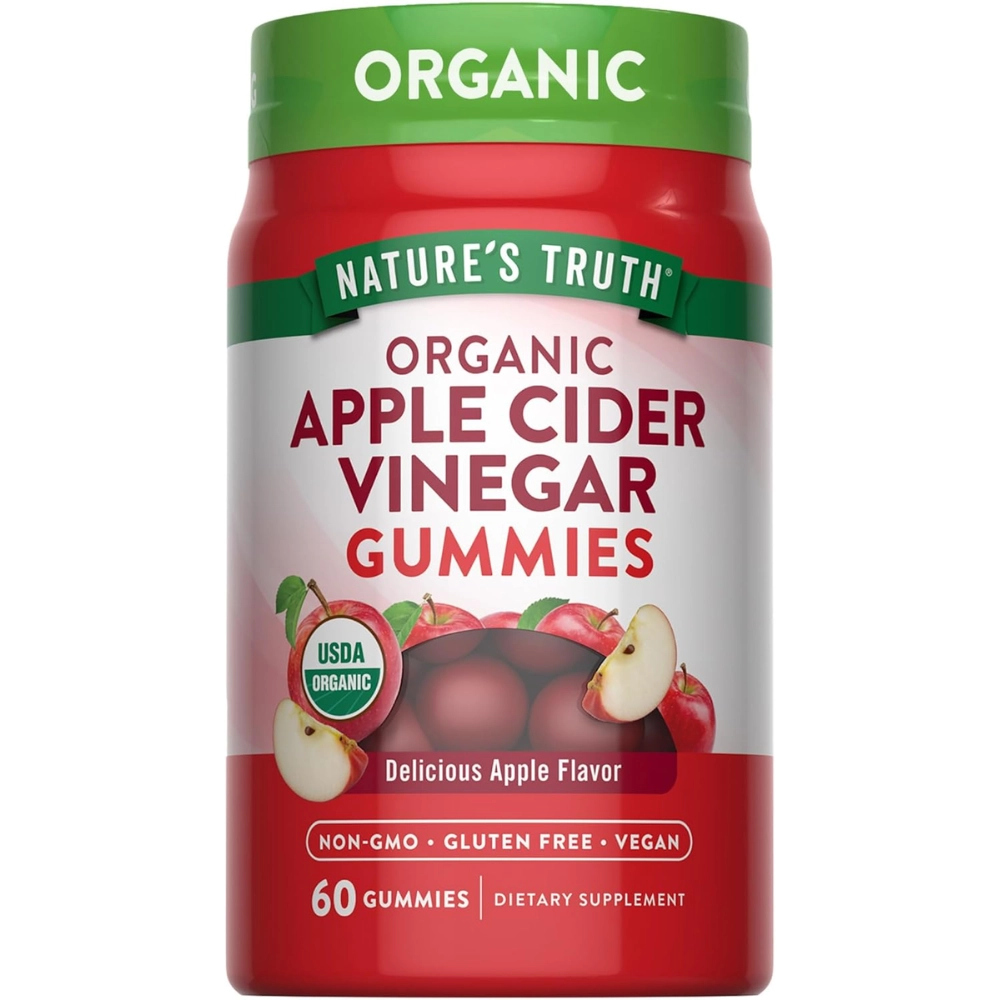 Apple Cider Vinegar (Vinagre de Maçã), 500mg, 60 Gomas, Nature's Truth