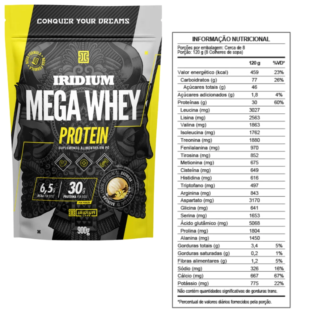 Mega Whey Protein, 900g, Iridium Labs