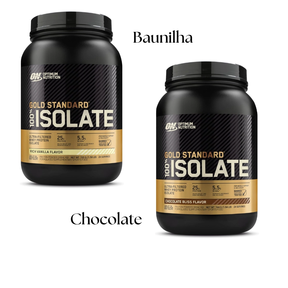 Whey Gold Standard 100% Isolate Protein Powder, Sabores, Optimum Nutrition