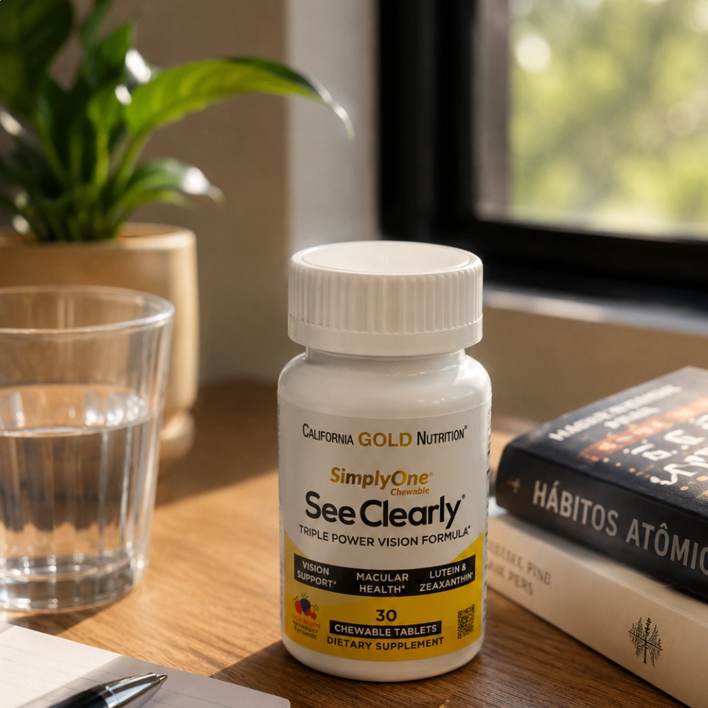 Sea Clear Triple Power Vision, 30 Pastilhas Mastigáveis, California Gold Nutrition