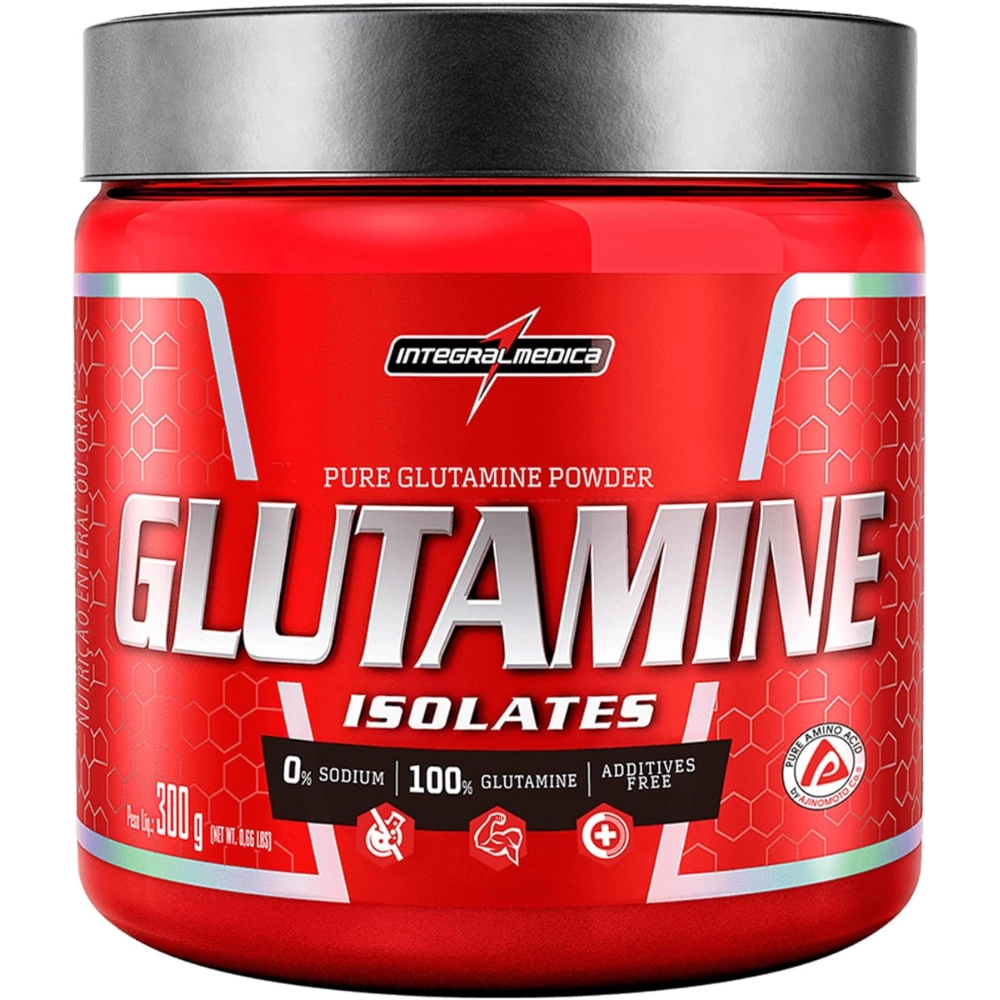 Glutamina Isolada, Sem Sabor, 300g, Integralmedica