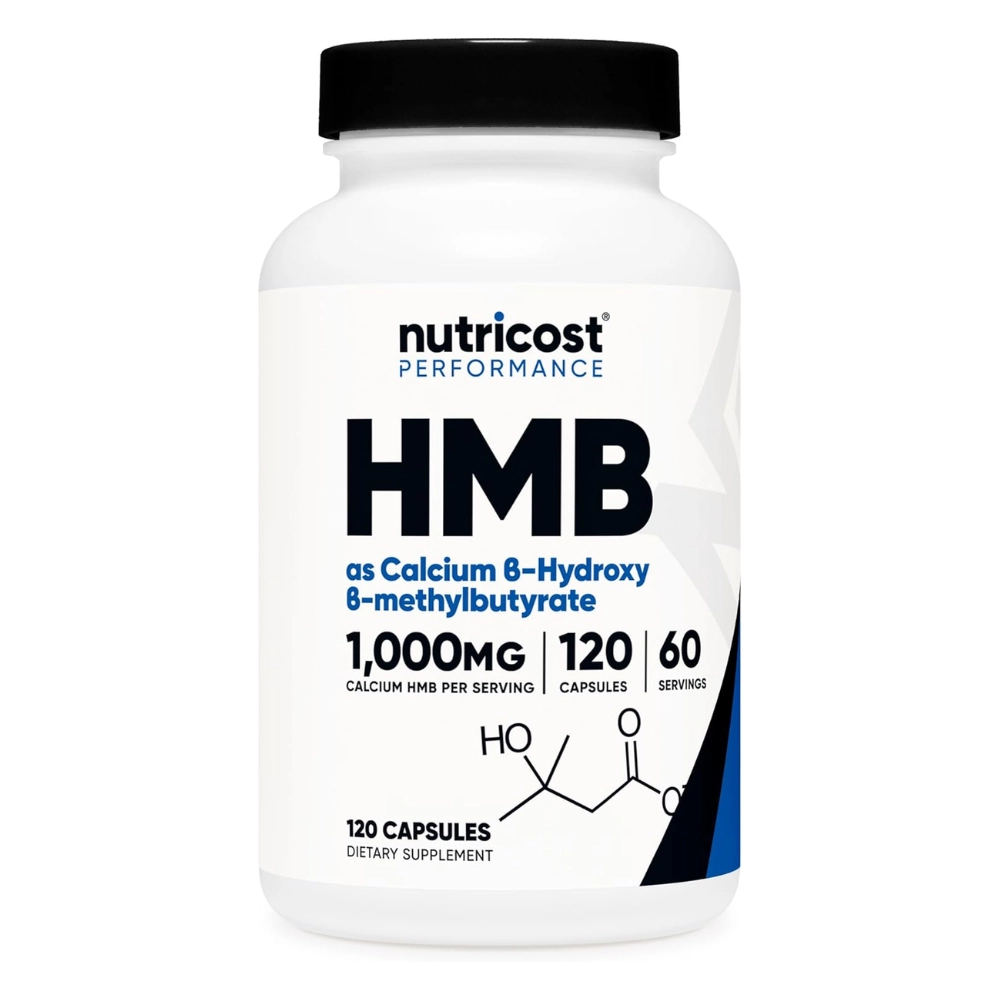 HMB (Beta-Hidroxi Beta-Metilbutirato) 1000 mg, 120 Cápsulas - Nutricost