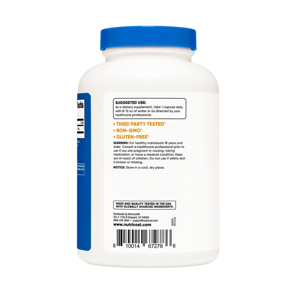 Gaba 750mg, 240 Cápsulas - Nutricost 