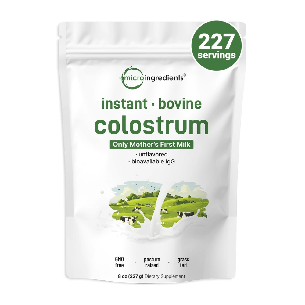 Colostro Bovino em Pó Instantâneo, 227g, Micro Ingredients