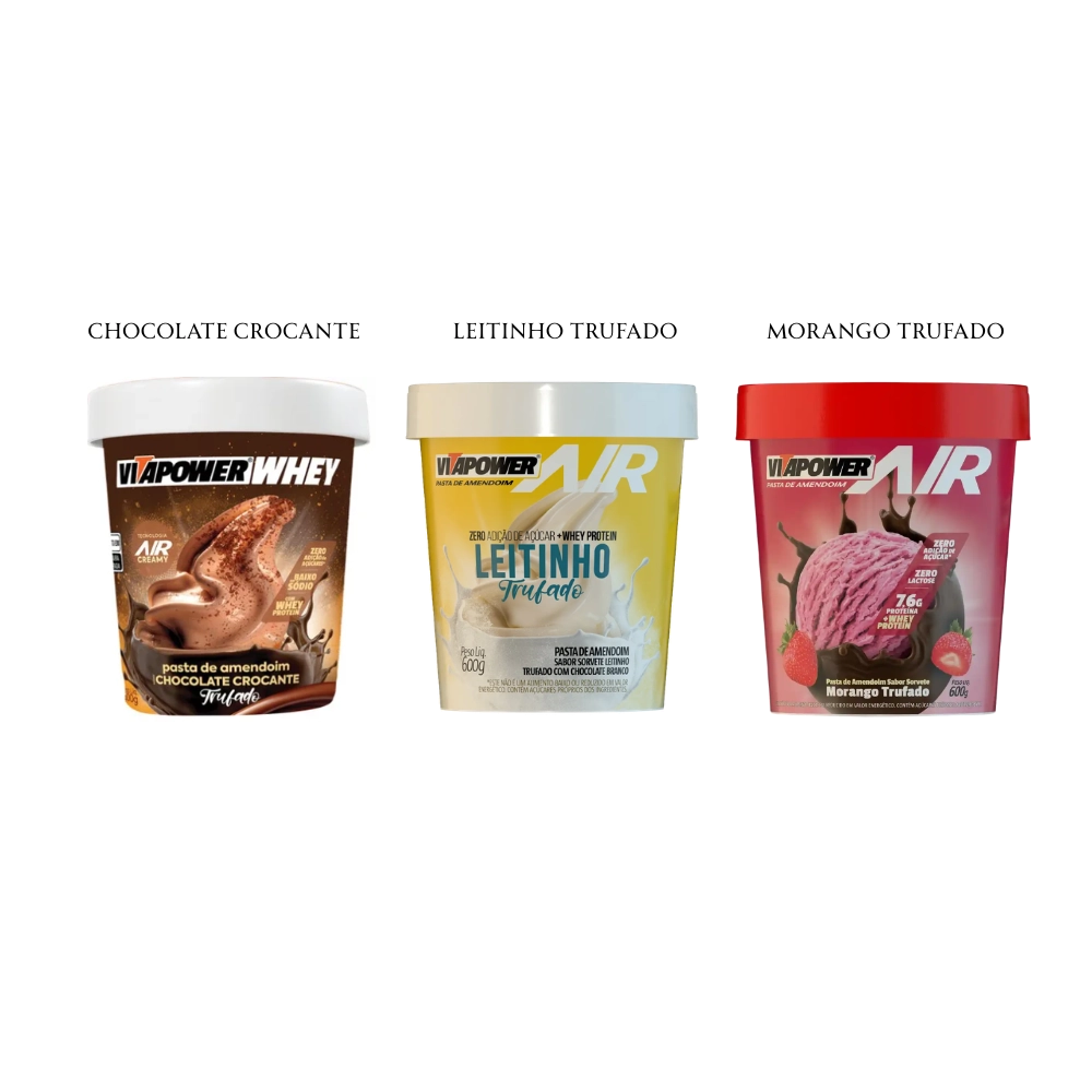 Pasta De Amendoim, Sabores, 600g, Vitafor