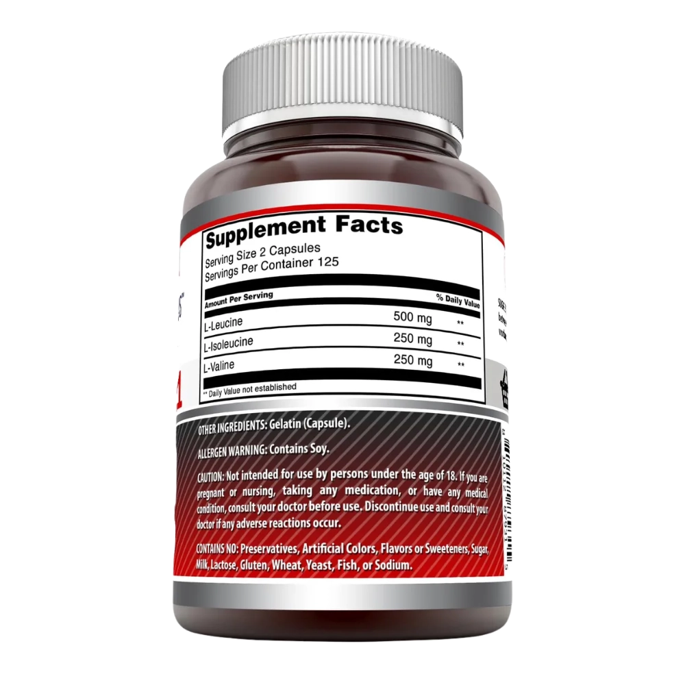 BCAA 2:1:1 1000mg 250 Cápsulas, Amazing Formulas