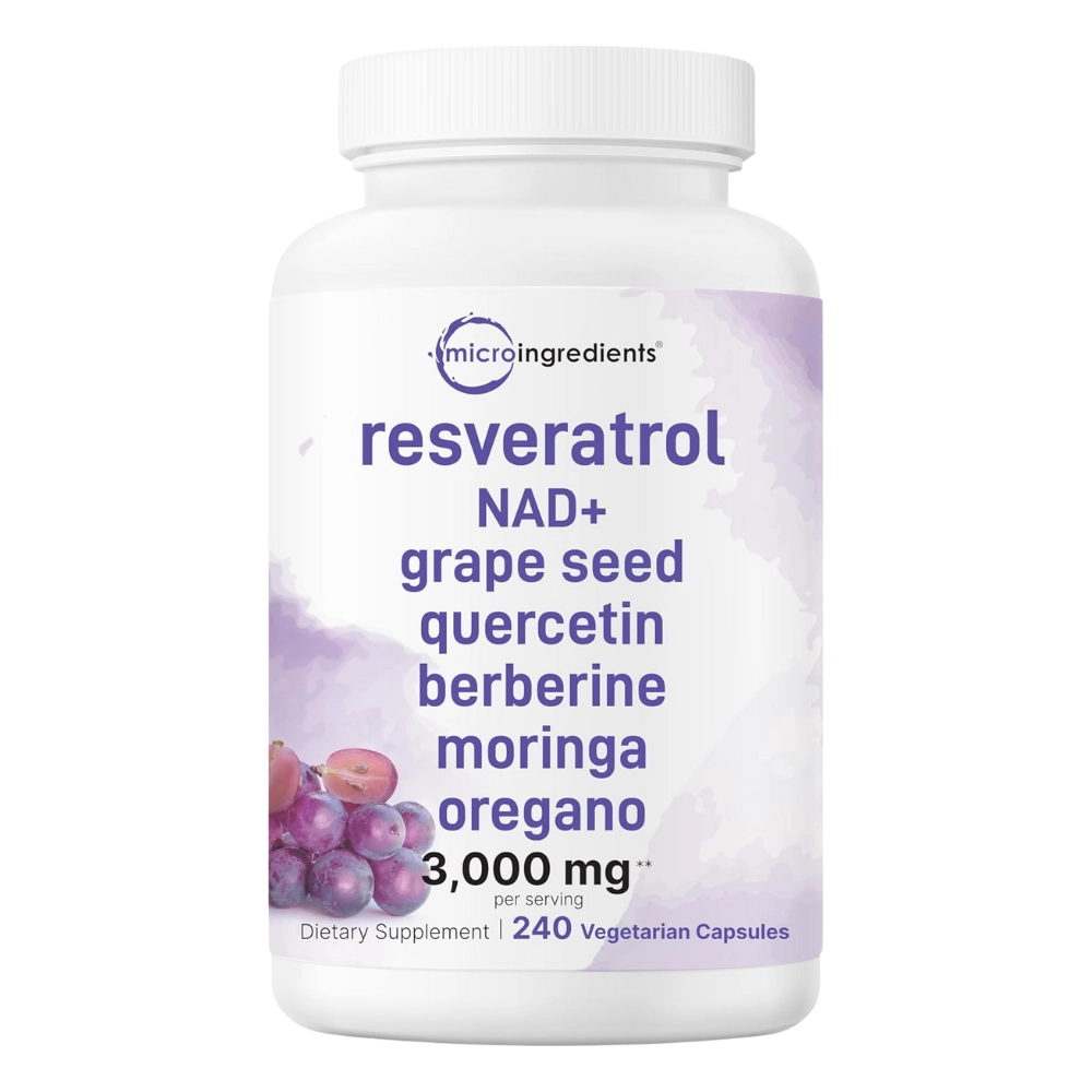 Resveratrol, 3,000mg, 240 Cápsulas, Micro Ingredients