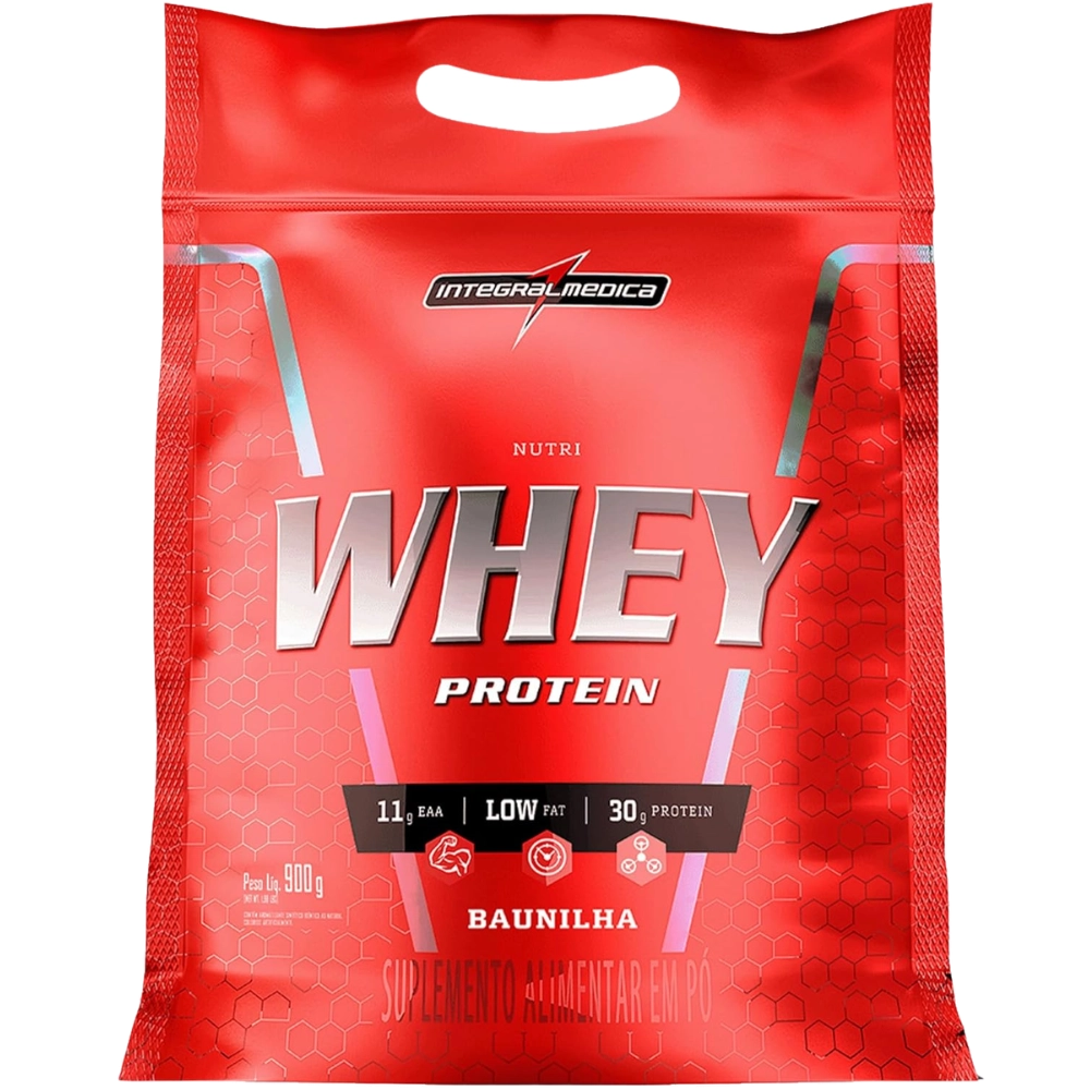 Nutri Whey Protein (Hipercalórico), Sabores, 900g, Integralmedica