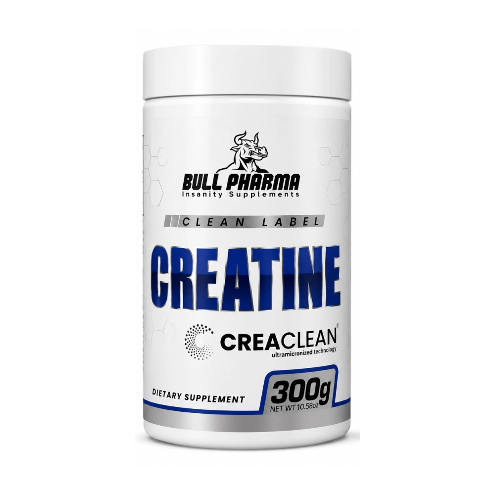 Creatina, 300g Sem Sabor, Bull Pharma