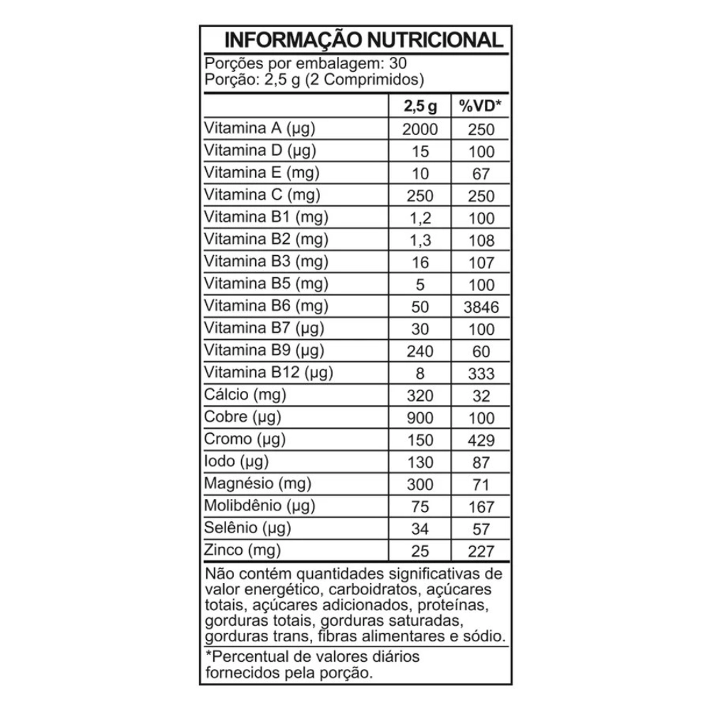 Spartan Polivitamínico Ultra Concentrado, 60 Comprimidos, Iridium Labs