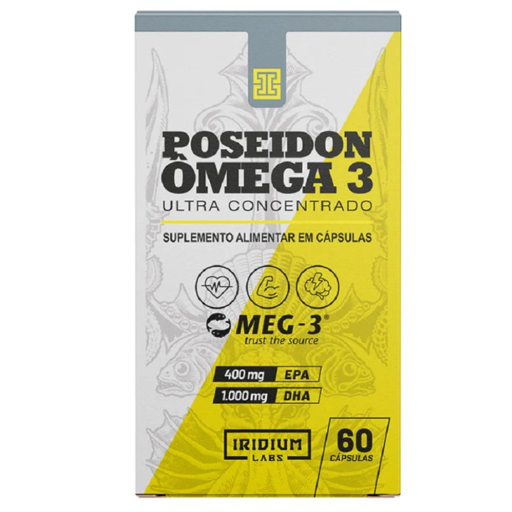Poseidon Ômega 3 1.400mg Ultra Concentrado, 60 Cápsulas, Iridium Labs