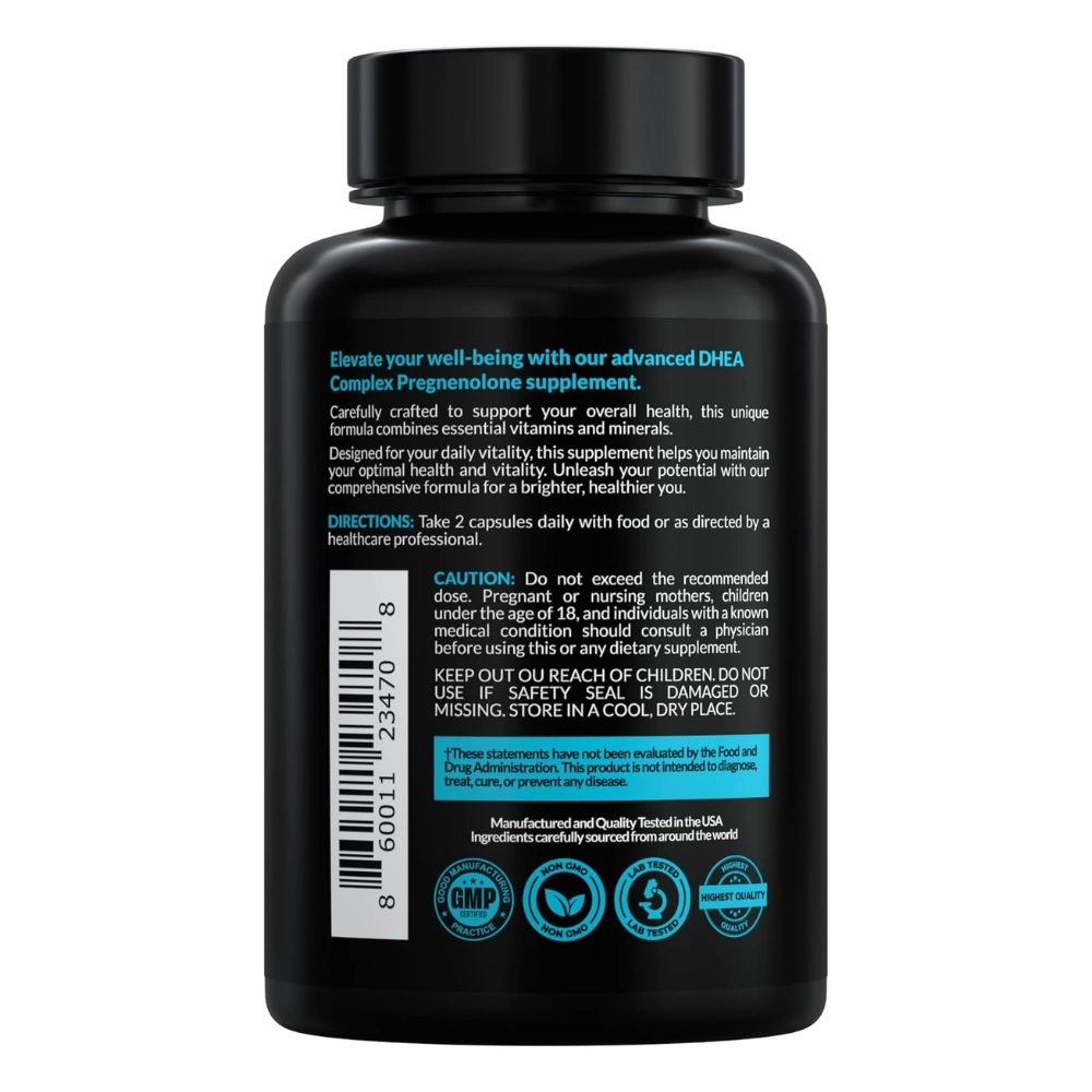 DHEA Complex + Pregnenolone, 90 Cápsulas, Everyday Nutrition