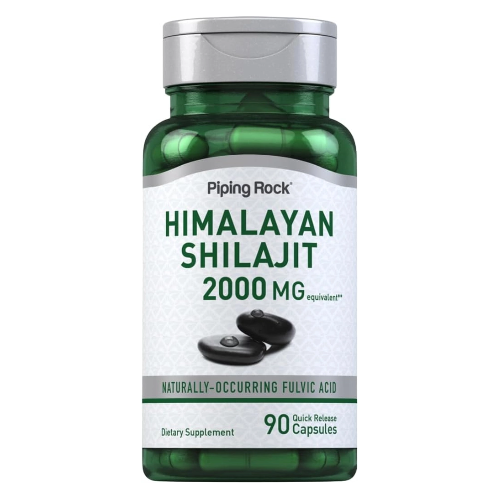  Extrato de Shilajit, 2000mg, 90 cápsulas, PipingRock