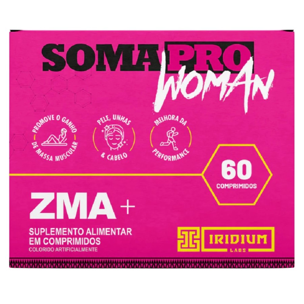 Soma Pro Woman ZMA Pré Hormonal, 60 Comprimidos, Iridium Labs