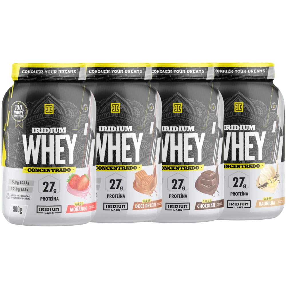 Whey Protein Concentrado, 900g, Iridium Labs