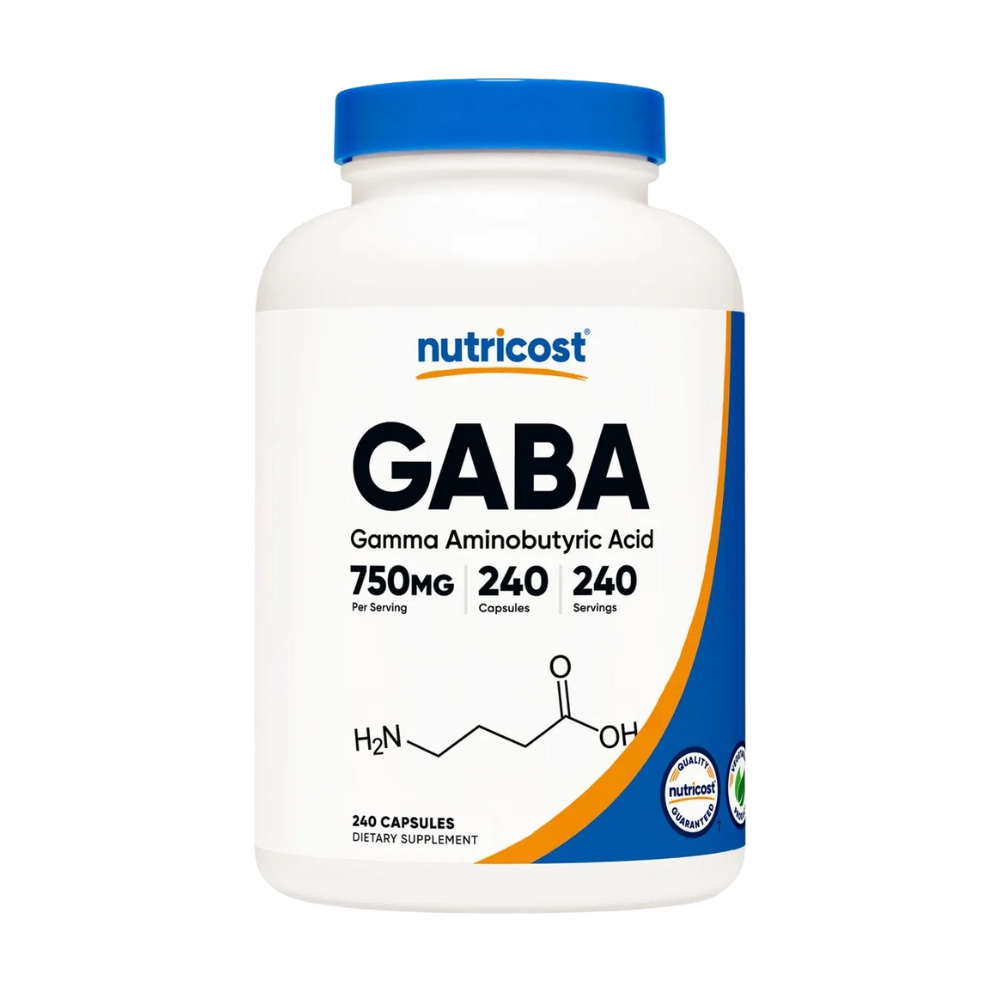 Gaba 750mg, 240 Cápsulas - Nutricost 