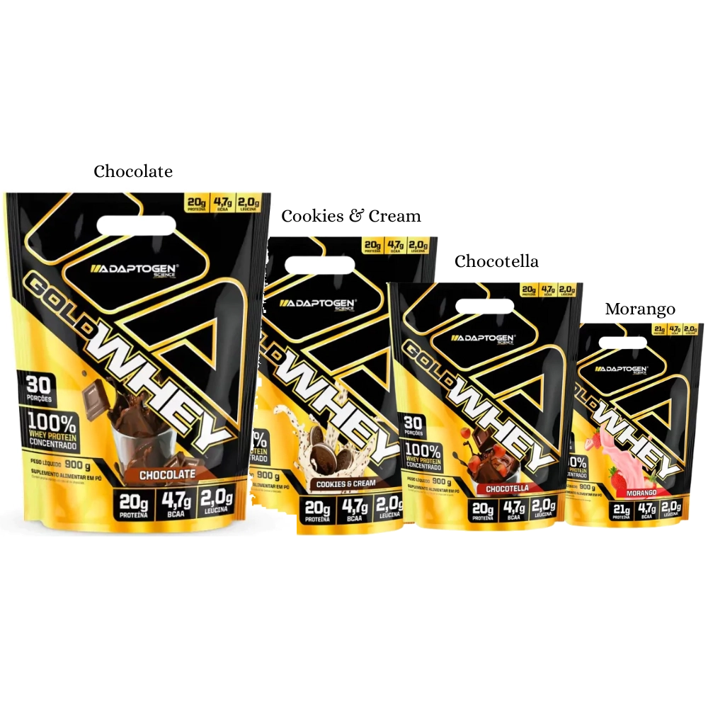 Gold Whey, 900g Sabores, Adaptogen