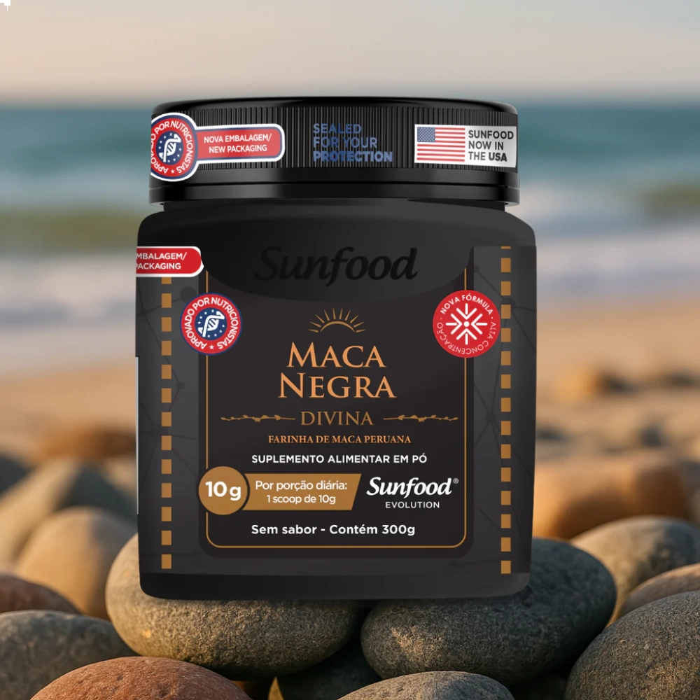 Maca Negra Divina 300g em pó - Sunfood