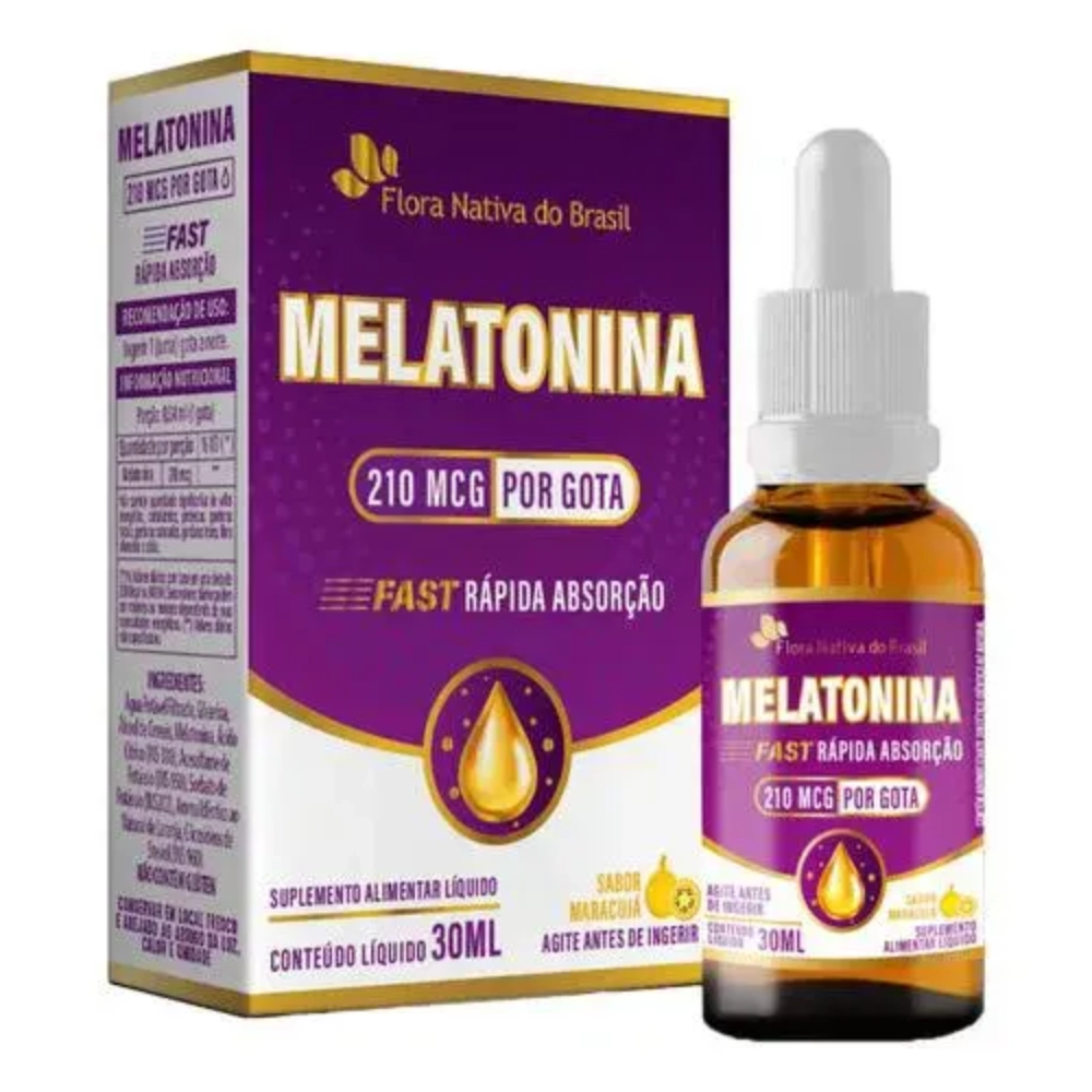Melatonina 210mcg, 30ml Sabores, Flora Nativa