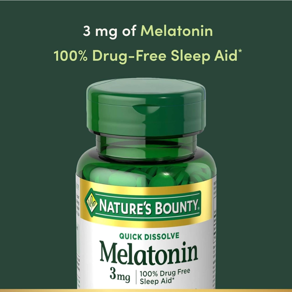 Melatonina 3mg, Sublingual, 240 Comprimidos, Nature\'s Bounty