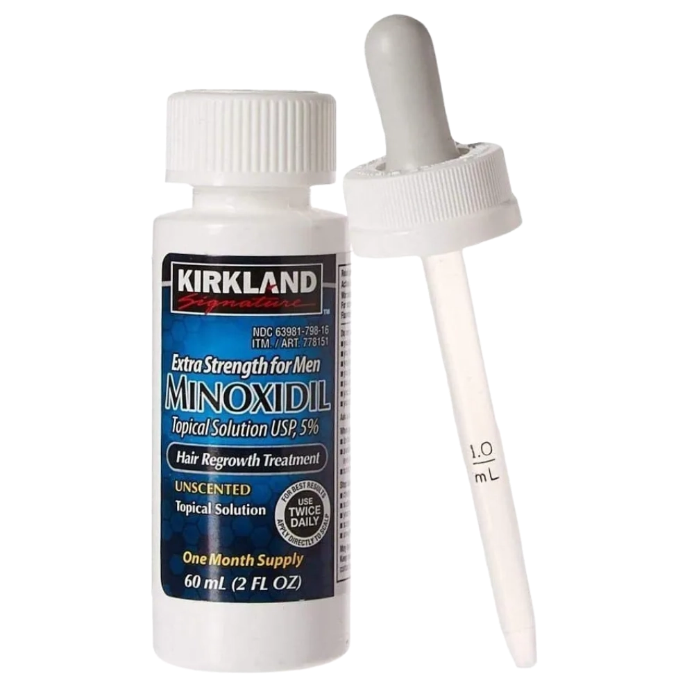 Minoxidil, Tratamento Capilar (Barba e Cabelo), 60ml, Kirkland