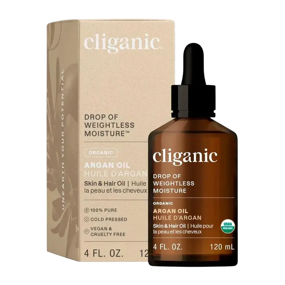 Óleo de Argan Orgânico 100% Puro, 120ml, Cliganic