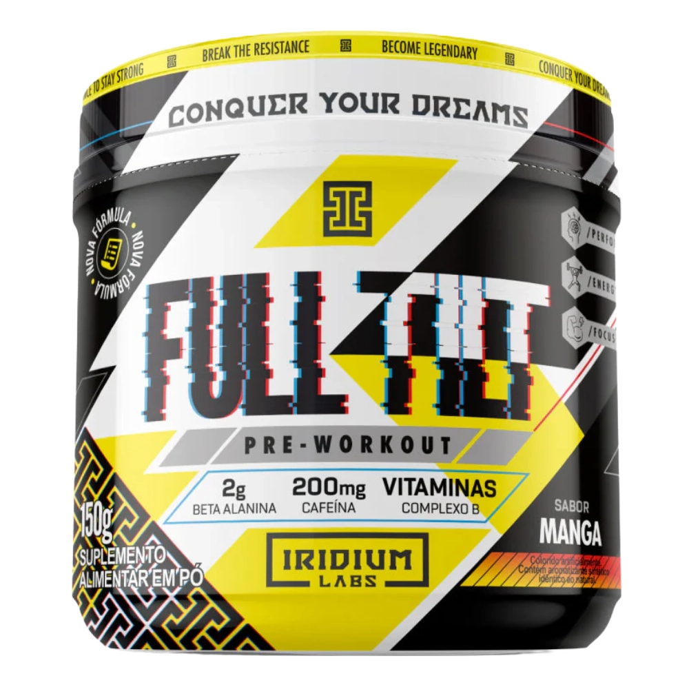 Pré-Treino Full Tilt, Sabores, 150g - Iridium Labs