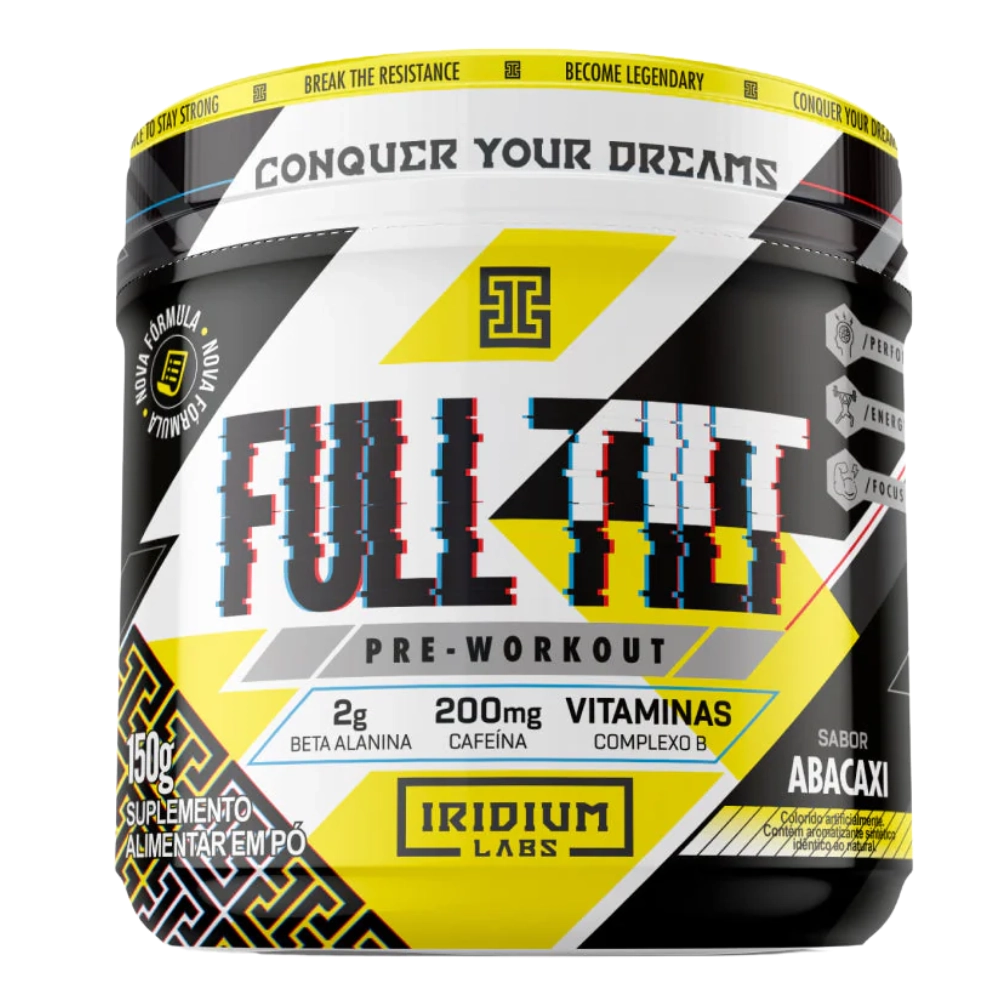 Pré-Treino Full Tilt, Sabores, 150g - Iridium Labs