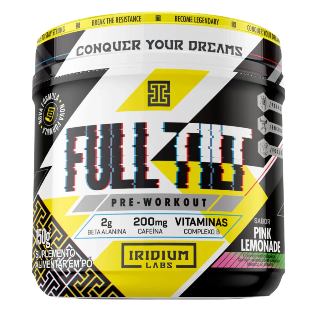 Pré-Treino Full Tilt, Sabores, 150g - Iridium Labs