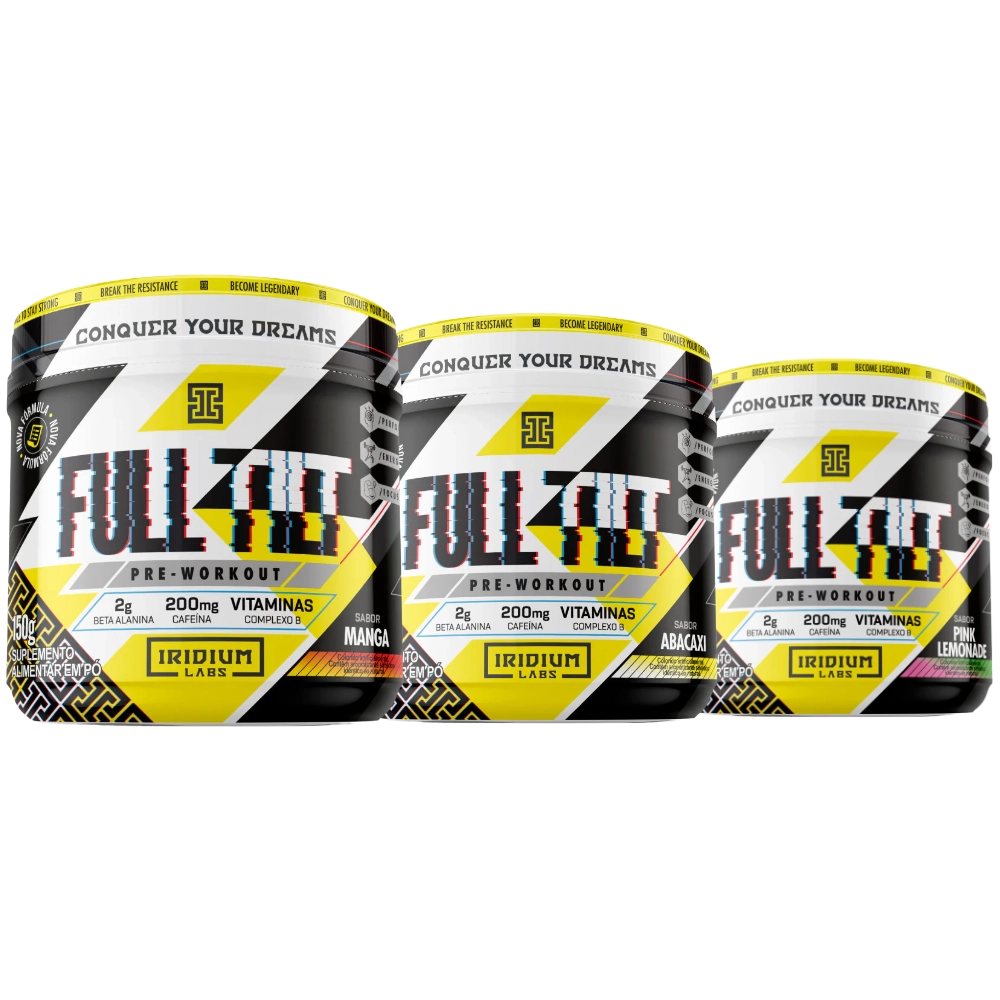 Pré-Treino Full Tilt, Sabores, 150g - Iridium Labs