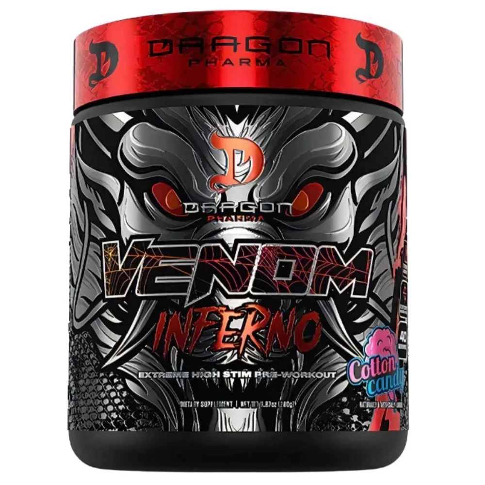 Pré treino Venom Inferno, Sabores, 280g - Dragon Pharma