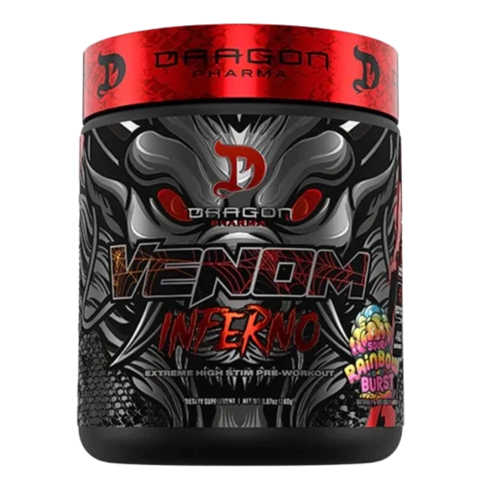 Pré treino Venom Inferno, Sabores, 280g - Dragon Pharma