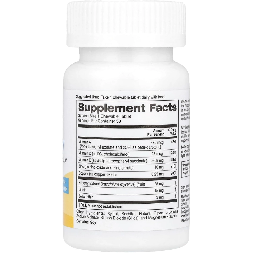 Sea Clear Triple Power Vision, 30 Pastilhas Mastigáveis, California Gold Nutrition