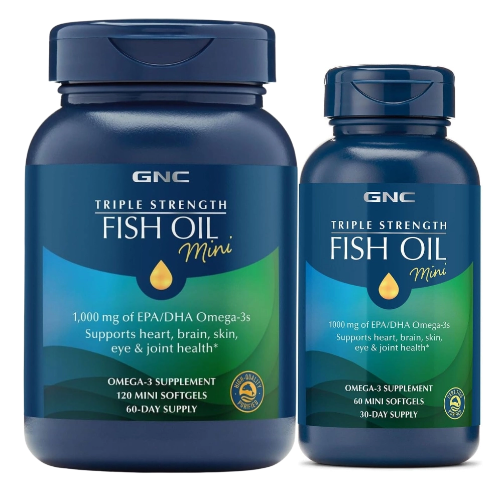  Triple Strength, Fish Oil, Omega 3, Mini Cápsulas - GNC