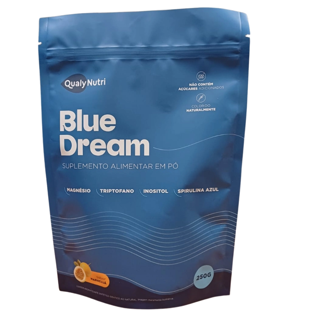 Blue Dream Suplemento Alimentar em Pó, Maracujá, 250g, Qualynutri