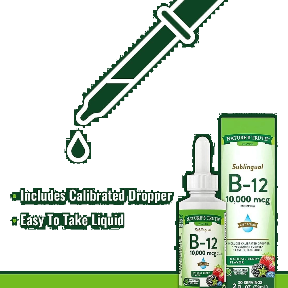 Vitamina B12 Lquida 10.000 mcg  Alta Potncia e Absoro Rpida |  Vitaminas Brasil
