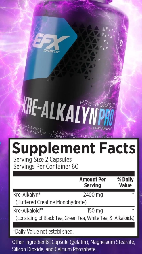 Kre Alkalyn, Creatina Alcalina de Alta Performance, 120 Cápsulas
