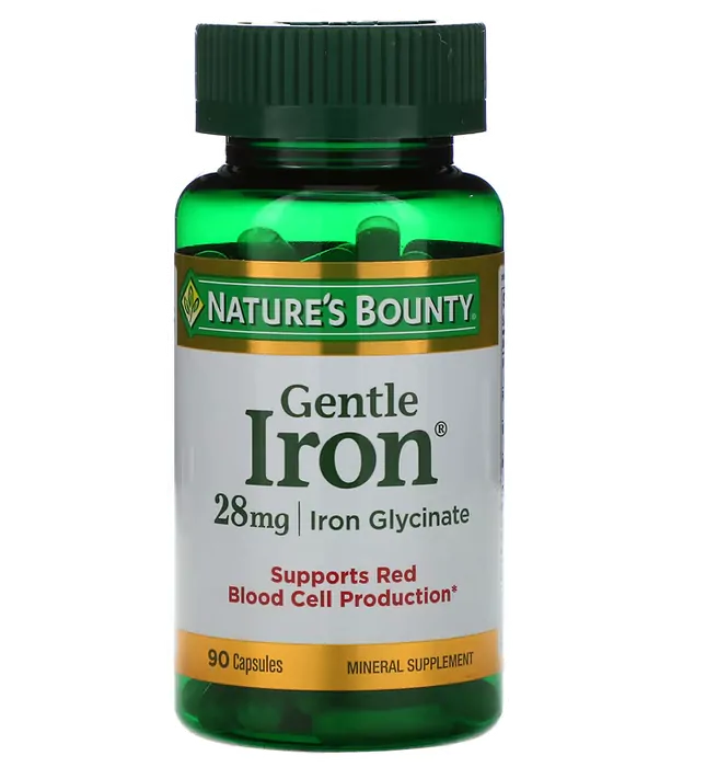 Ferro Suave, 28mg, 90 Cápsulas, Nature's Bounty
