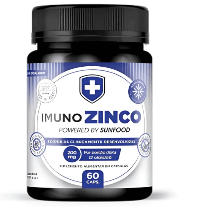 Imuno Zinco 200mg, 60 Capsulas, Sunfood
