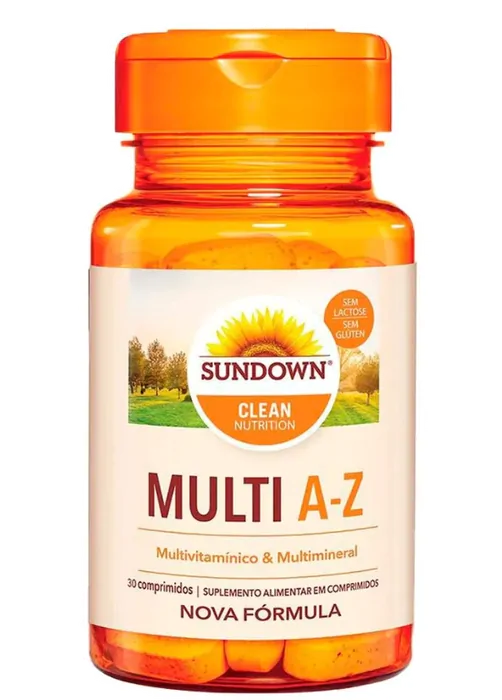 Multivitamínico e Mineral A-Z, 30 Comprimidos, Sundown