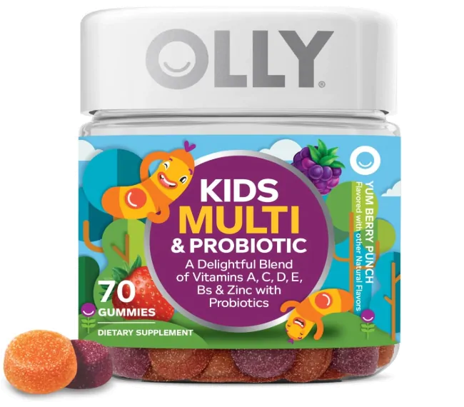 Multivitamínico e Probiótico Kids, 70 Gomas, OLLY