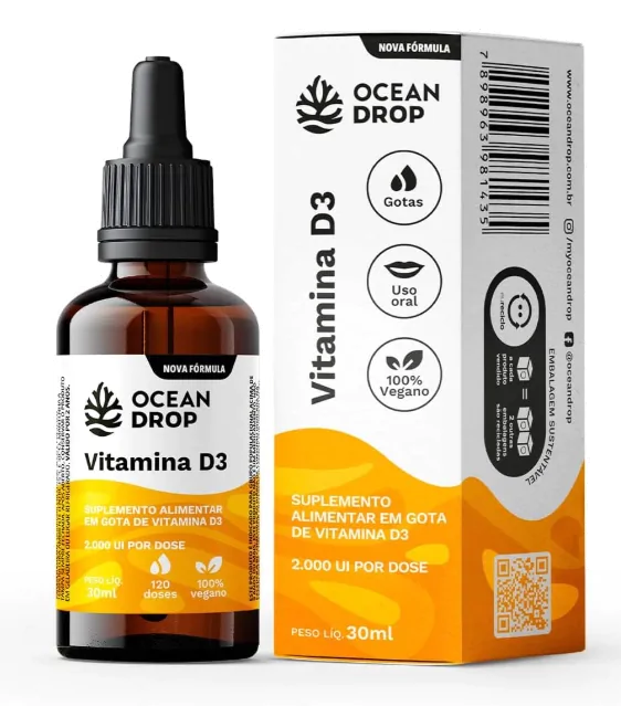 Vitamina D3 2000UI, 30ml, Ocean Drop