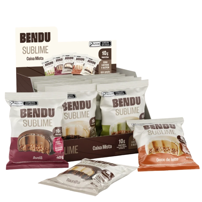 Sublime Cookie, Sabores, 3 Unidades, 10g de proteína, Zero Adição de Açúcares, Bendu