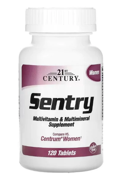 Sentry Women, Multivitamínico Feminino, 120 Comprimidos, 21st Century