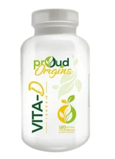 Vitamina D 10000UI, 120 Cápsulas, Proud Origins